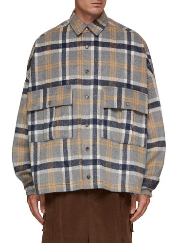 Oversized Flannel Shirt - THE FRANKIE SHOP - Modalova