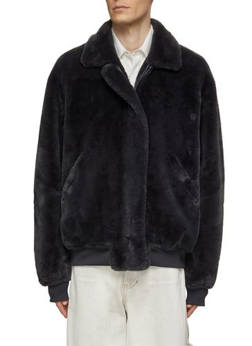 Justin Faux Fur Bomber Jacket - THE FRANKIE SHOP - Modalova