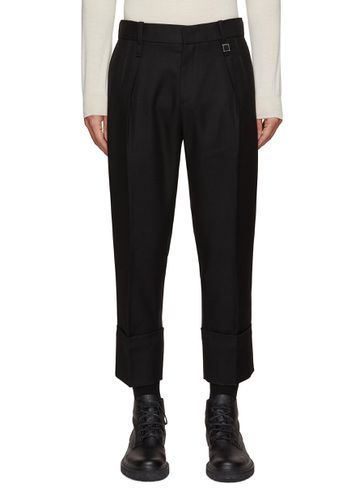 Straight Leg Cuffed Pants - WOOYOUNGMI - Modalova