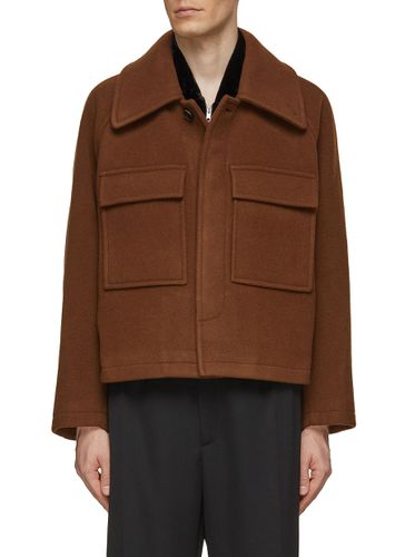 Raglan Sleeves Cropped Tweed Jacket - RE: BY MAISON SANS TITRE - Modalova