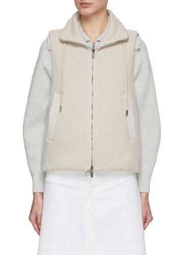 Padded Lurex Knit Gilet - PESERICO - Modalova