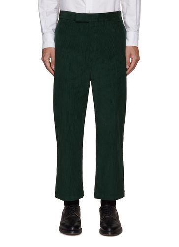 Cropped Corduroy Pants - THOM BROWNE - Modalova