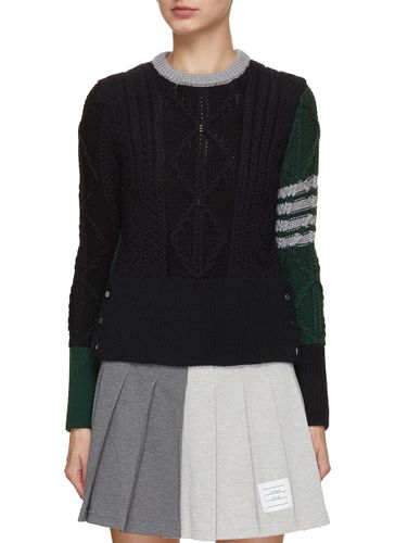 FunMix Aran Wool Sweater - THOM BROWNE - Modalova