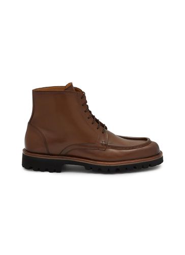 Courmayeur Leather Combat Boots - TESTONI - Modalova