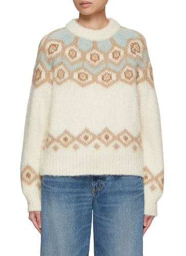 Unisex Alpaca Fair Isle Sweater - DUNST - Modalova