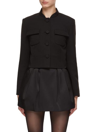 Stand Collar Crop Jacket - MING MA - Modalova