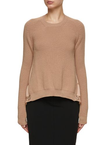 Sheer Back Cut Out Wool Sweater - N21 - Modalova