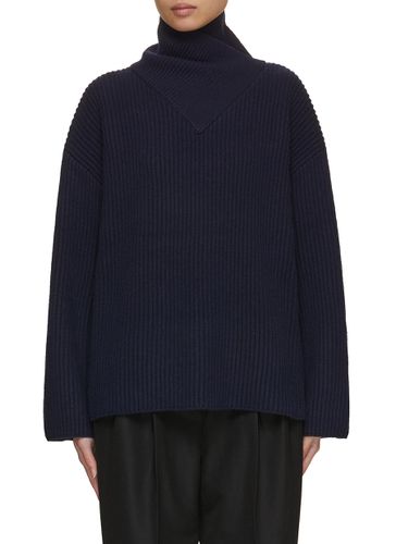 Wrap Neck Knit Sweater - TOTEME - Modalova