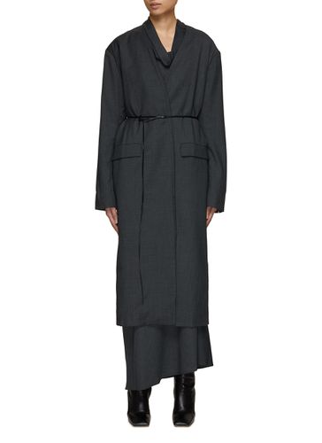 Opalina Tie Waist Tailored Long coat - RUOHAN - Modalova