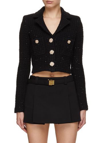 Sequin Embellished Knit Jacket - SELF-PORTRAIT - Modalova