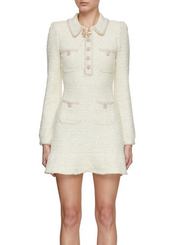 Sequined Knitted Mini Dress - SELF-PORTRAIT - Modalova