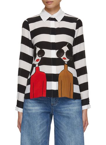 Willa Stace Face Striped Shirt - ALICE & OLIVIA - Modalova