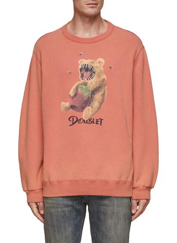 Bear Print Sweatshirt - DOUBLET - Modalova