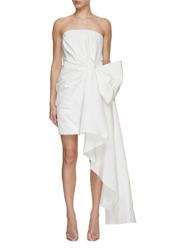 Strapless Side Drape Mini Dress - CAROLINA HERRERA - Modalova