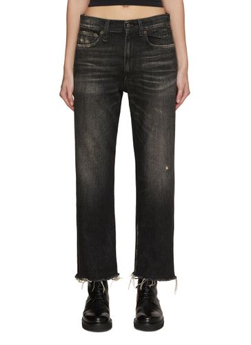 Boyfriend Ripped Straight Leg Jeans - R13 - Modalova