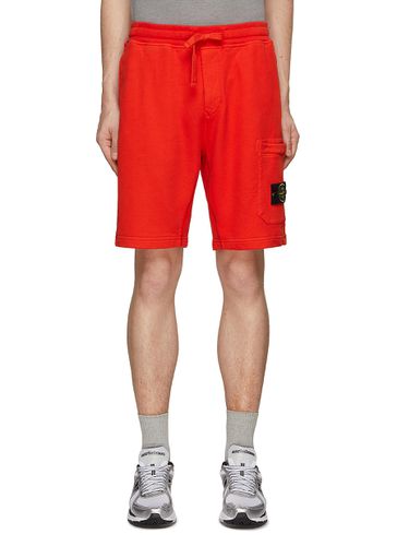 Cotton Fleece Shorts - STONE ISLAND - Modalova