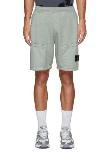 Patch Pockets Fleece Shorts - STONE ISLAND - Modalova