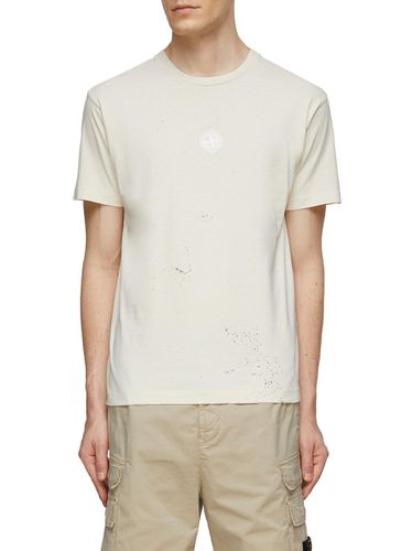 Cotton Logo T-Shirt - STONE ISLAND - Modalova