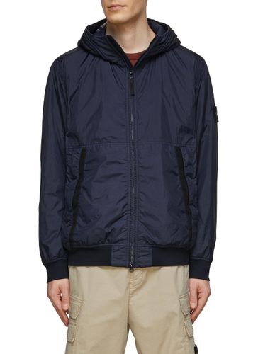 Water Resistant Nylon Hooded Jacket - STONE ISLAND - Modalova