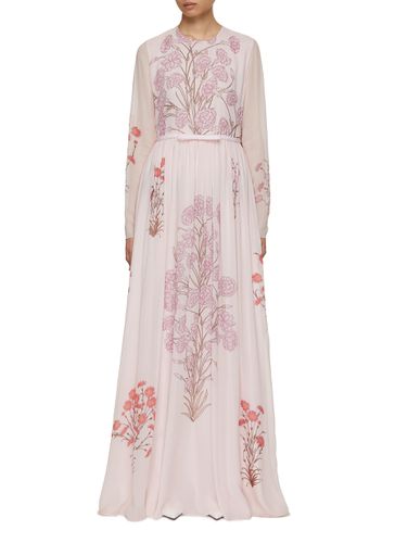 Floral Printed Maxi Dress - GIAMBATTISTA VALLI - Modalova