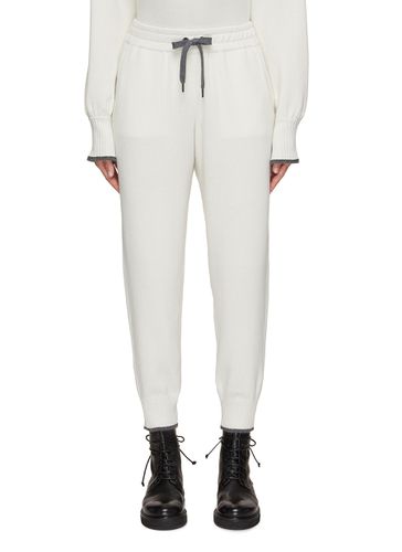 Contrasting Trim Joggers - BRUNELLO CUCINELLI - Modalova