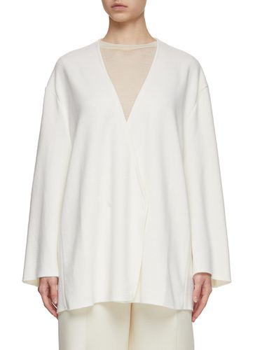 Collarless Open Front Cardigan - CALCATERRA - Modalova