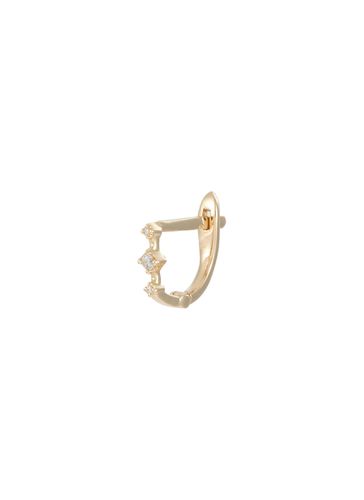 Petite 9K Gold Diamond Single Huggie Earring - MÉTIER BY TOMFOOLERY - Modalova