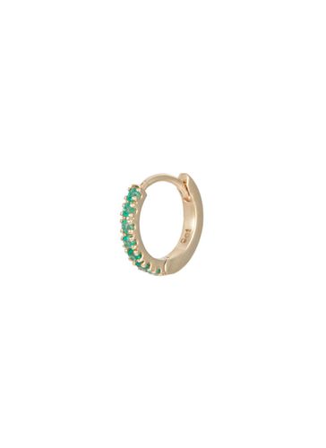 K Gold Emerald Pavé Single Clicker Earring - MÉTIER BY TOMFOOLERY - Modalova