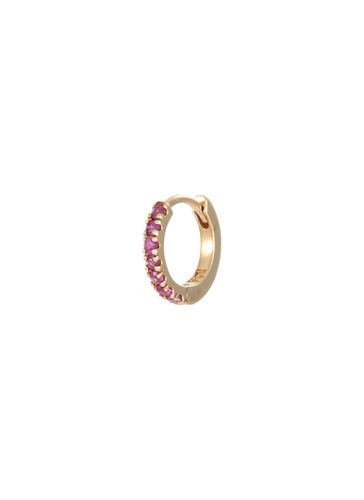 K Gold Ruby Pavé Single Clicker Earring - MÉTIER BY TOMFOOLERY - Modalova