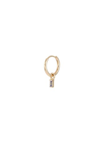 K Gold Tanzanite Charm Single Clicker Earring - MÉTIER BY TOMFOOLERY - Modalova