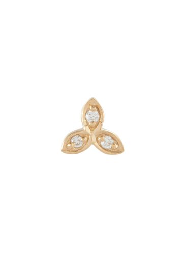 Lalee 9K Gold Diamond Stud Single Earring - MÉTIER BY TOMFOOLERY - Modalova