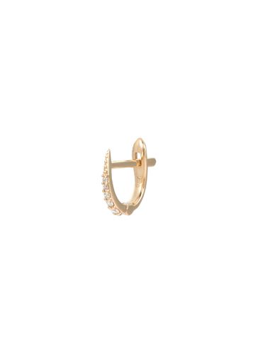 K Gold Diamond Single Huggie Earring - MÉTIER BY TOMFOOLERY - Modalova