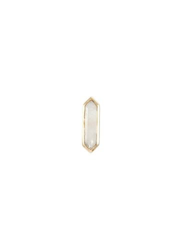 Hexa & Maison 9K Gold Moonstone Mini Single Stud Earring - MÉTIER BY TOMFOOLERY - Modalova
