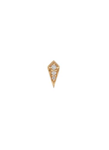 Mini 9K Gold Rhombus Diamond Stud Single Earring - MÉTIER BY TOMFOOLERY - Modalova