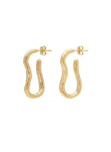Molten 18K Gold-Plated Ovate Hoop Earrings - MISSOMA - Modalova