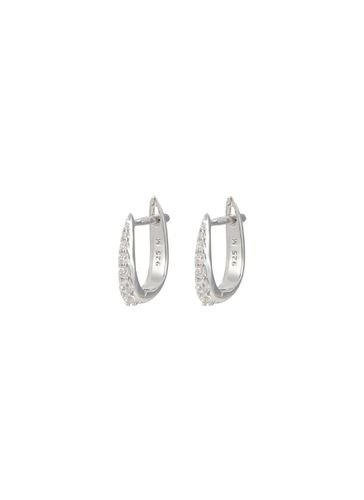 Pave Claw Sterling Silver Huggie Earrings - MISSOMA - Modalova