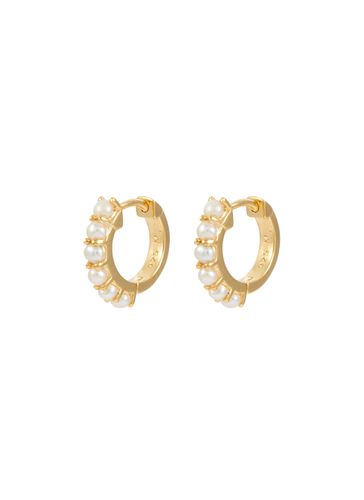 K Gold Plated Sterling Silver Huggie Earrings - MISSOMA - Modalova