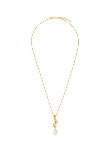 Molten Baroque Pearl Drop Pendant 18K Gold Plated Necklace - MISSOMA - Modalova