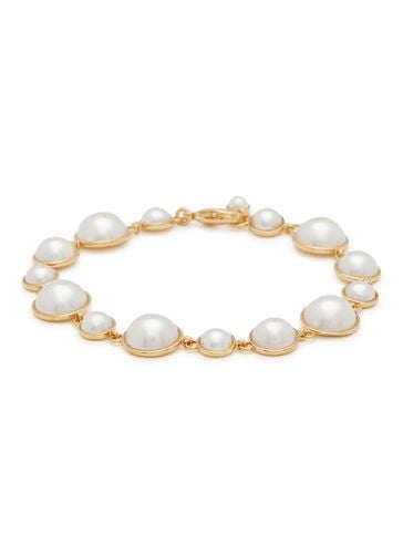 K Gold Plated Faux Pearl Bracelet - NUMBERING - Modalova