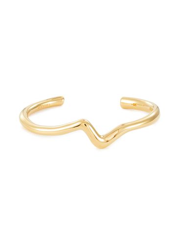 Molten 18K Gold Plated Wave Cuff Bracelet - MISSOMA - Modalova