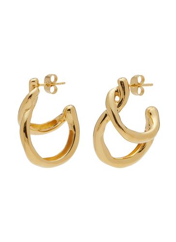 Molten 18K Gold Plated Double Hoop Earrings - MISSOMA - Modalova