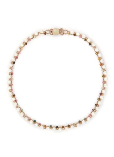 Dallas Freshwater Pearls Tourmaline Necklace - LORINA BALTEANU - Modalova