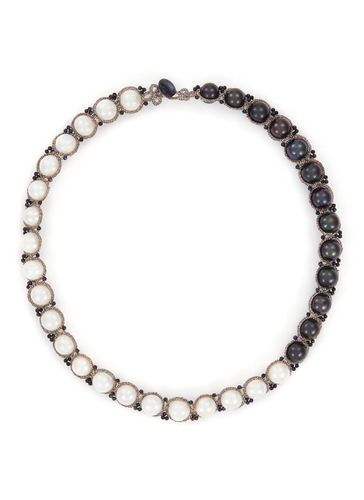 Cher Freshwater Pearls Spinel Necklace - LORINA BALTEANU - Modalova