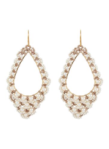 Miryam Glass Pearls Earrings - LORINA BALTEANU - Modalova