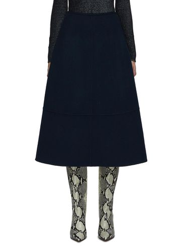 A-Line Wool Midi Skirt - YVES SALOMON - Modalova