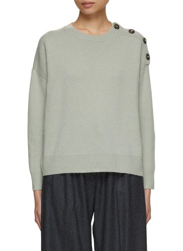 Wool Cashmere Blend Knit Sweater - YVES SALOMON - Modalova