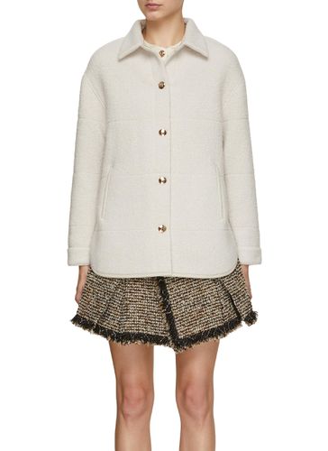 Wool Blend Overshirt Coat - CRUSH COLLECTION - Modalova