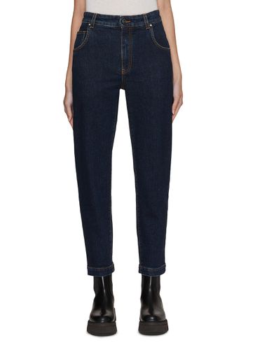 High Waist Slim Fit Jeans - KITON - Modalova