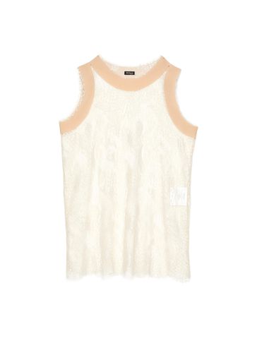 Silk Trim Lace Tank Top - KITON - Modalova