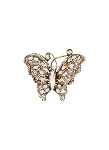 Brass Butterfly Brooch - THOT GIOIELLI - Modalova